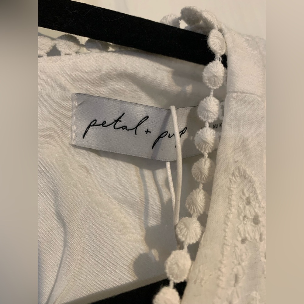 NWT Petal & Pup Merletto White Maxi Dress - Picture 7 of 10